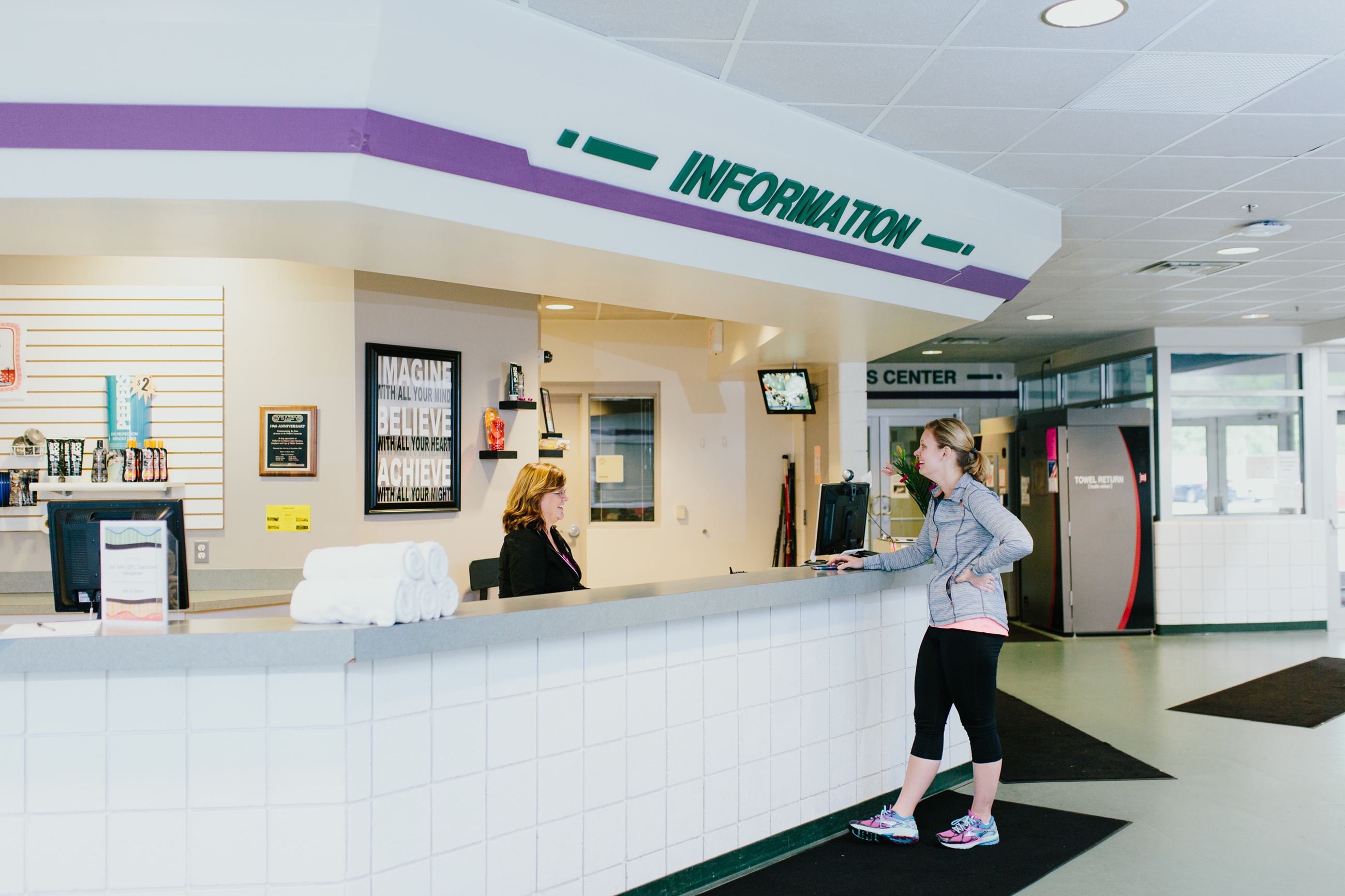Walker Ice and Fitness Front Desk