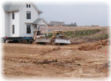 Earthmovers around the Edison House